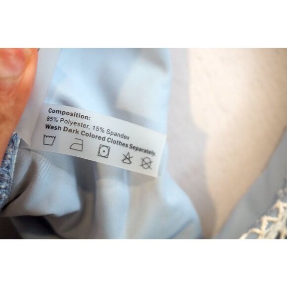 ZAFUL Fishnet Tie Side String Bikini Swimsuit High Cut Bottoms - Size S, NWOT - Picture 7 of 8